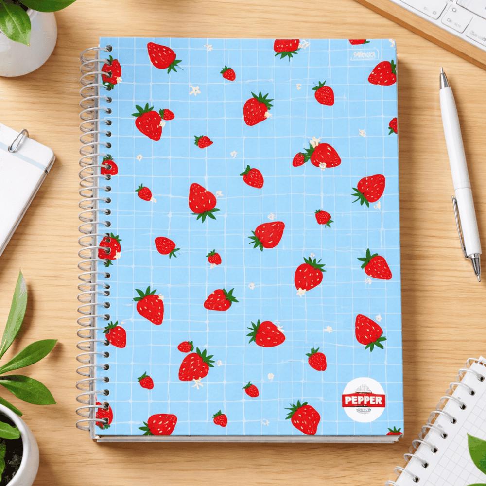 Caderno Espiral Capa Dura Univ 1M Pepper Feminino 80 Folhas