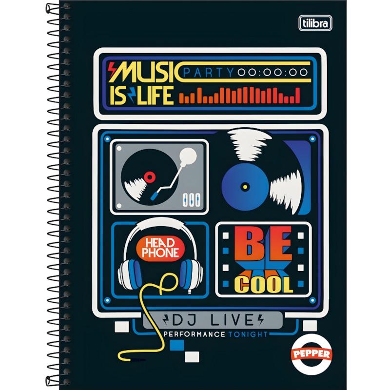 Caderno Pepper Univ 10Mat 160Fls Tilibra