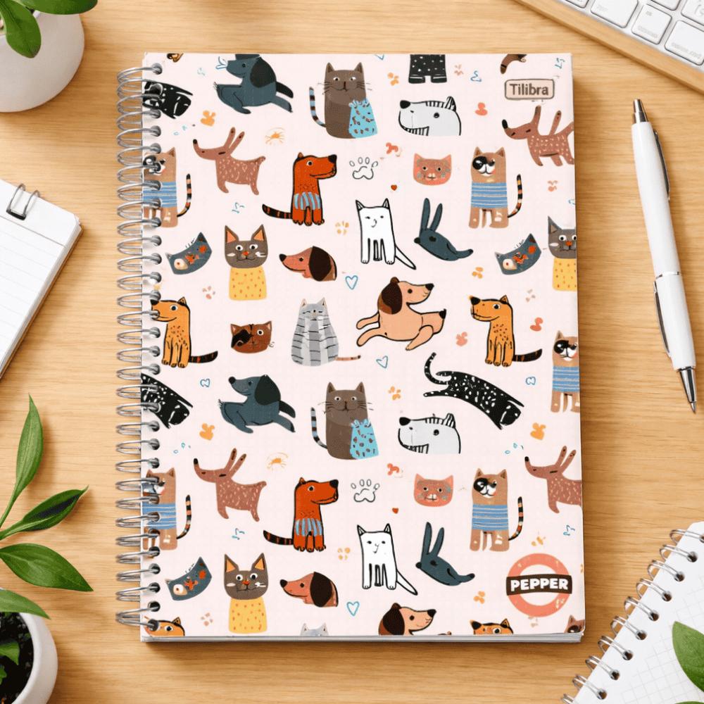 Caderno Pepper Univ Fem 10Mat 160Fls Tilibra