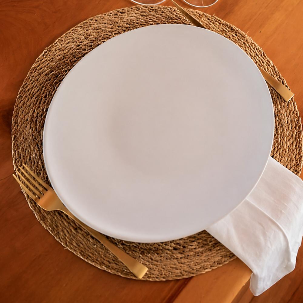 Prato Churrasco 32cm Branco OxfordPrato Churrasco 32cm Branco Oxford