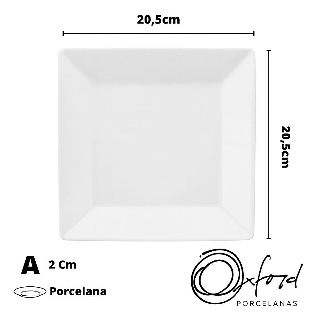 Prato Sobremesa 20X20Cm Br Oxford