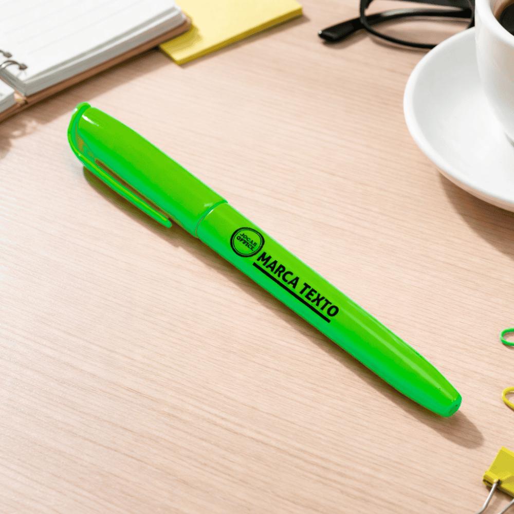 Marcador Texto Verde Slim Leo Leo