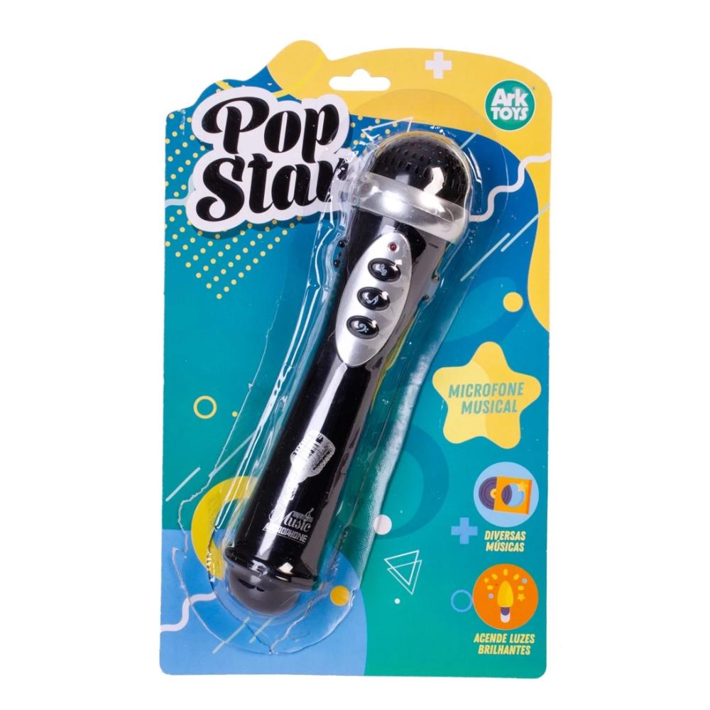 Microfone Musical Preto Ark Toys