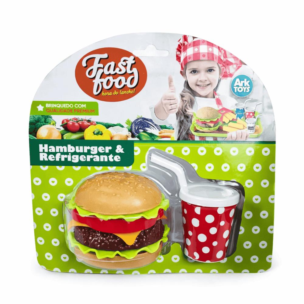 Hora Do Lanche Hambúrguer E Refrigerante Arktoys