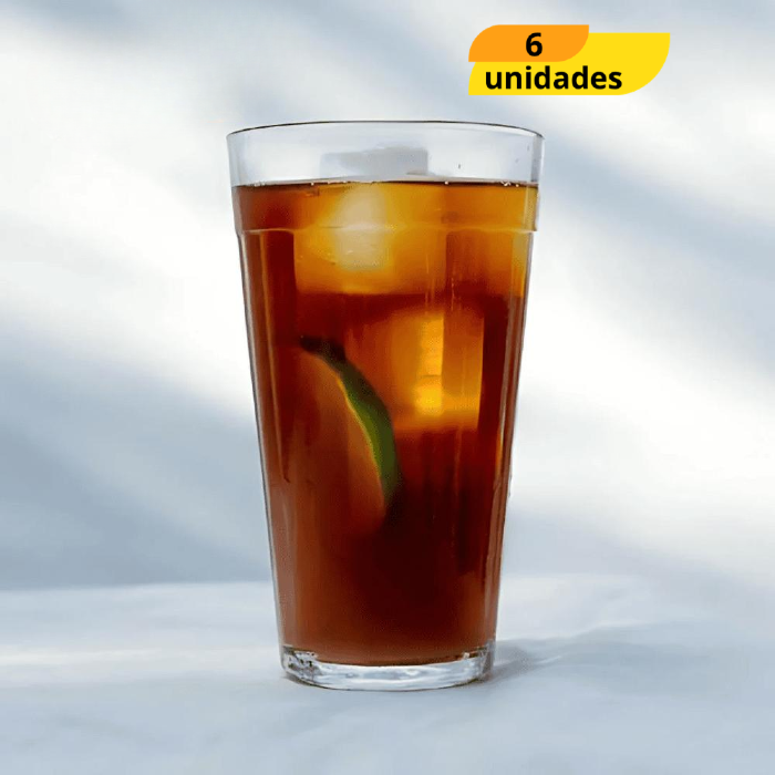 Copo Americano Long Drink 450Ml Nadir - Cx 6 Unidades