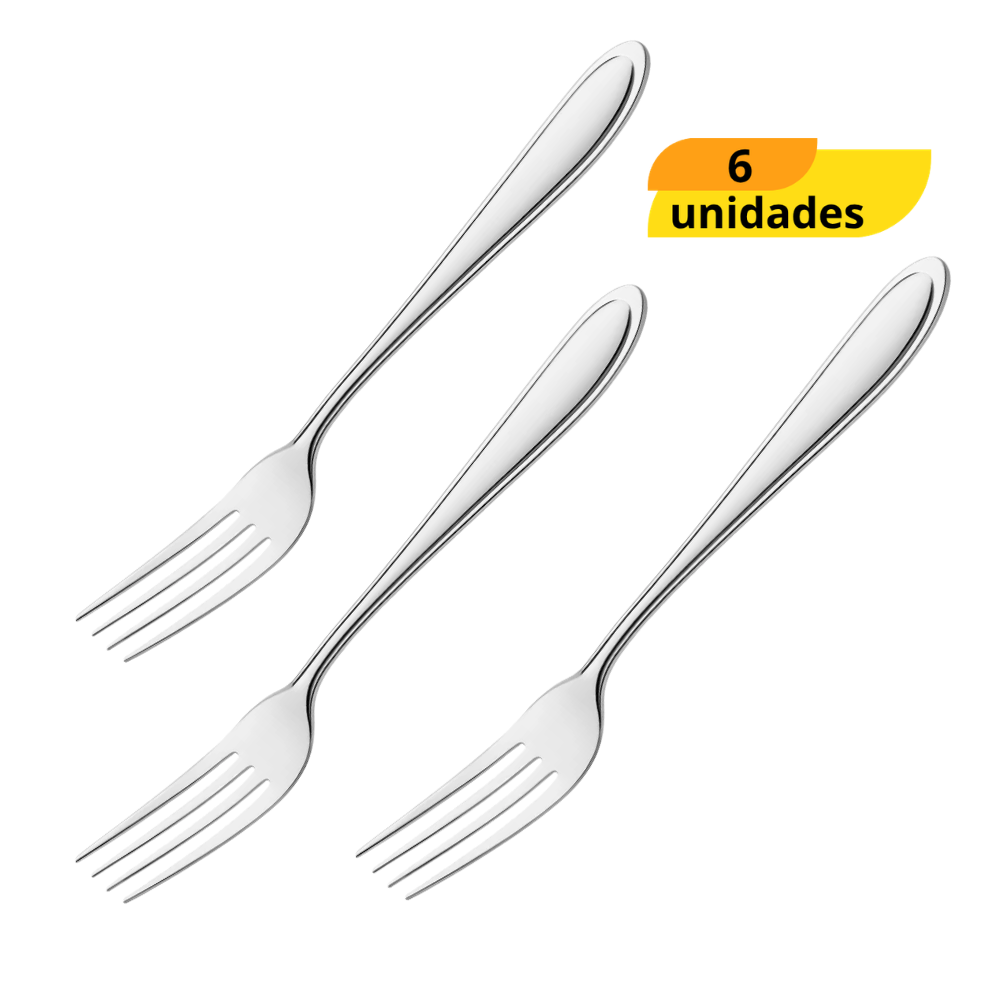 Garfo De Mesa Inteirico 19,4Cm Chazak Cda - Cx 6 Unidades
