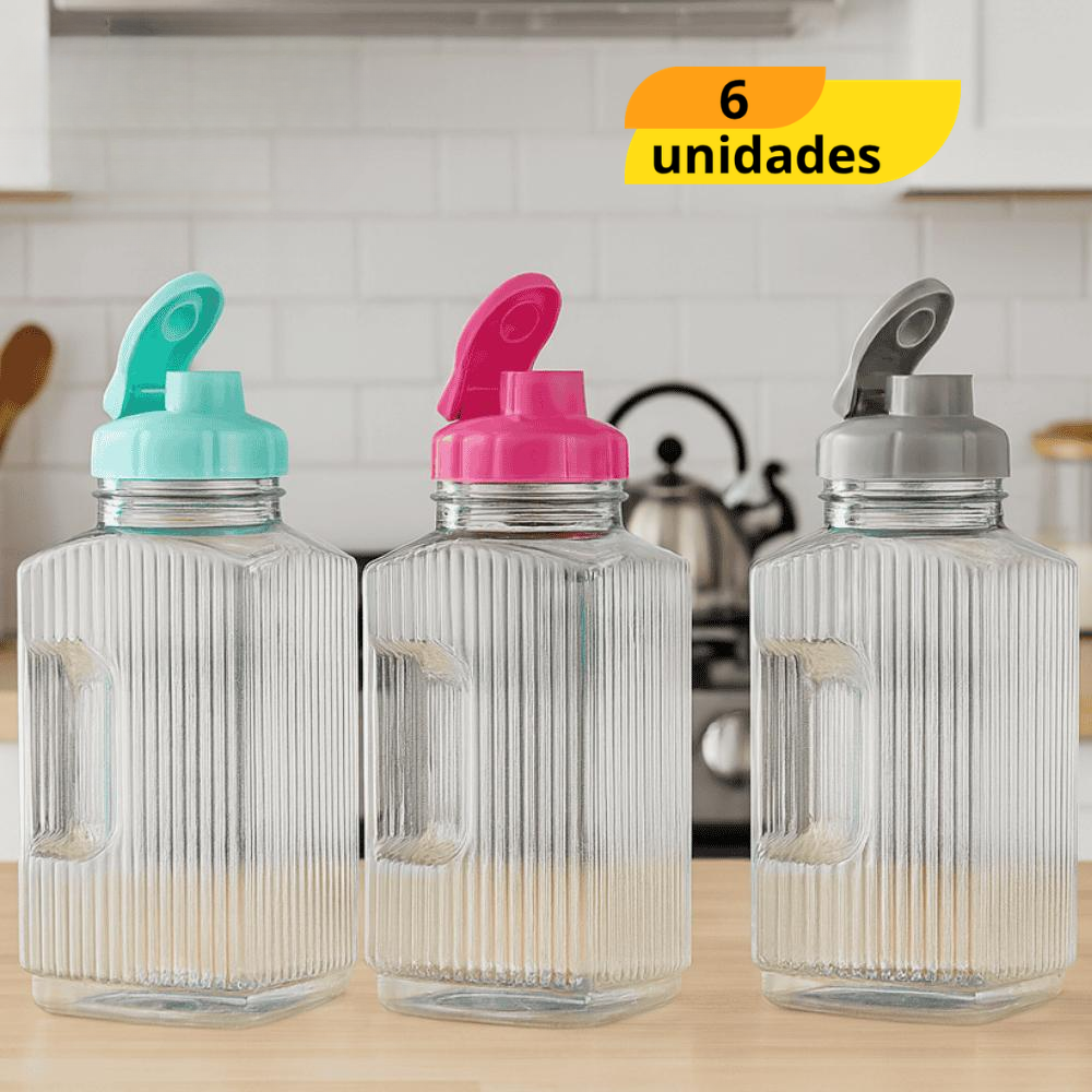Garrafa de Água 1,7 Litros Bandeirantes - Cx 6 Unidades