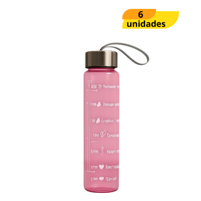 Garrafa Plástica 380Ml - Cx 6 Unidades