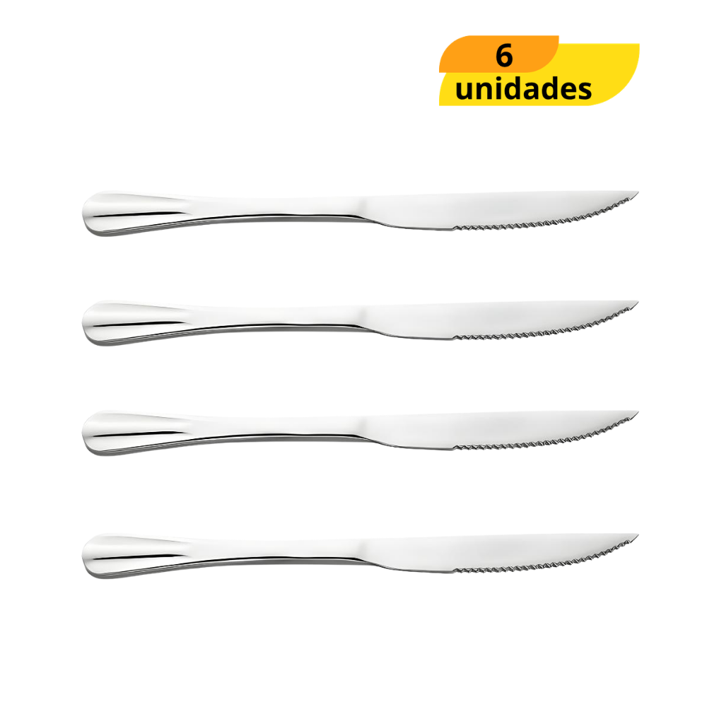 Faca Para Churrasco Euro Original Line - Cx 6 Unidades
