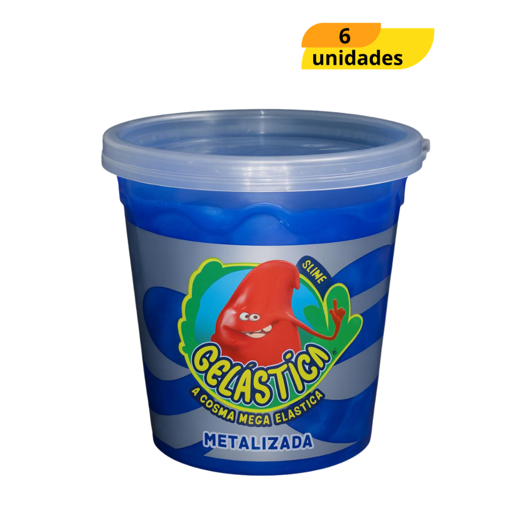 Slime Metalizada 180Gr Sortidos - Cx 6 Unidades