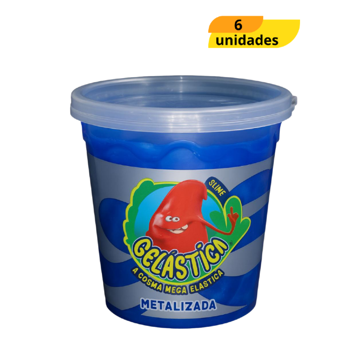 Slime Metalizada 180Gr Sortidos - Cx 6 Unidades