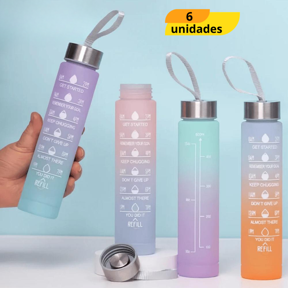 Garrafa Plast 380Ml - Cx 6 Unidades