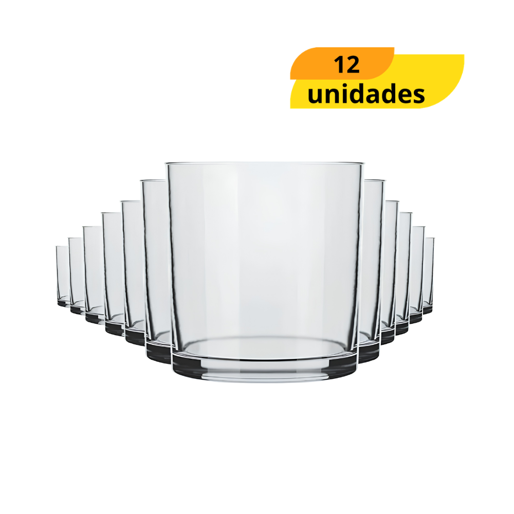 Copo Cylinder Rocks 320Ml -  Cx 12 Unidades