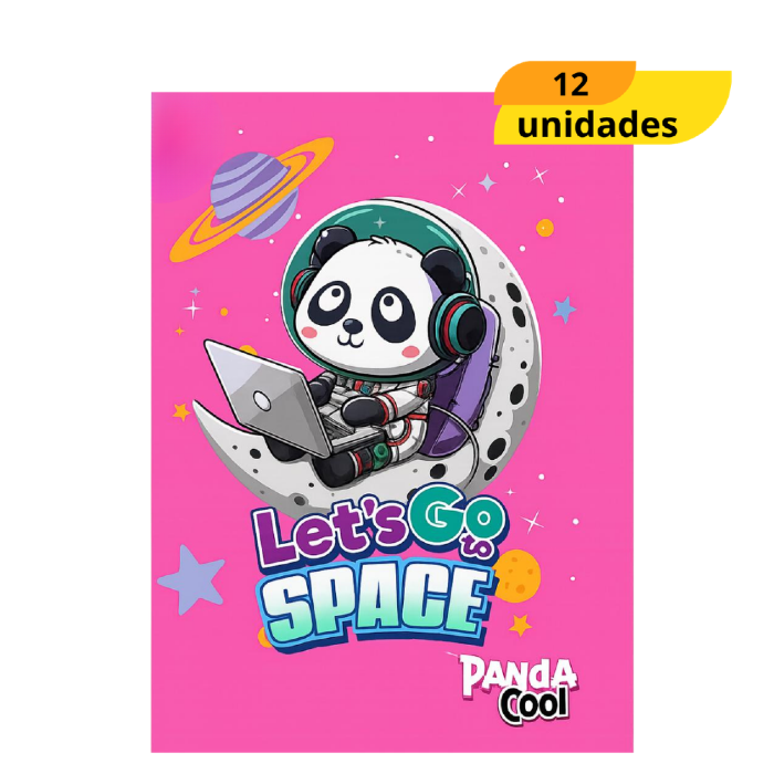 Caderno Panda Brochurao Cd 80Fls Smart - Cx 12 Unidades