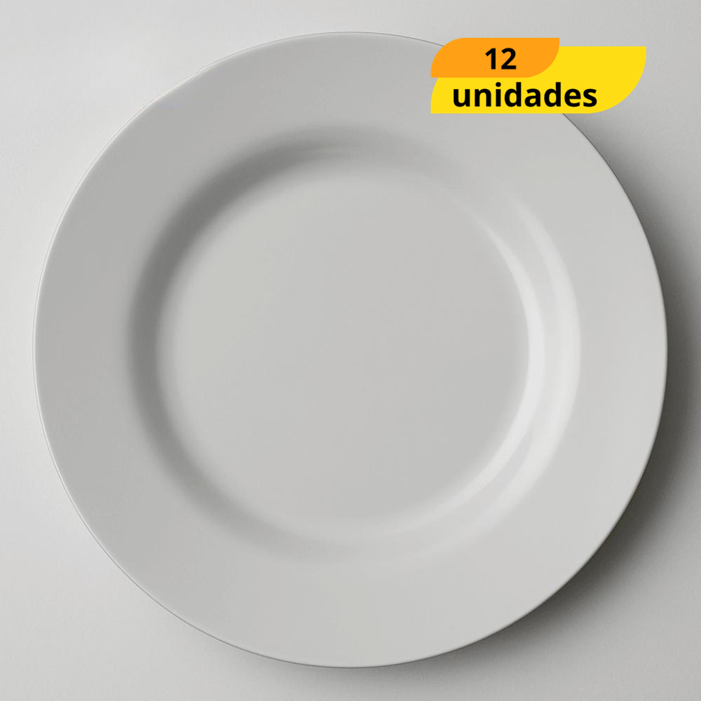 Prato Opaline Menu Sob - Cx 12 Unidades