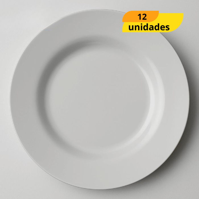 Prato Opaline Menu Sob - Cx 12 Unidades