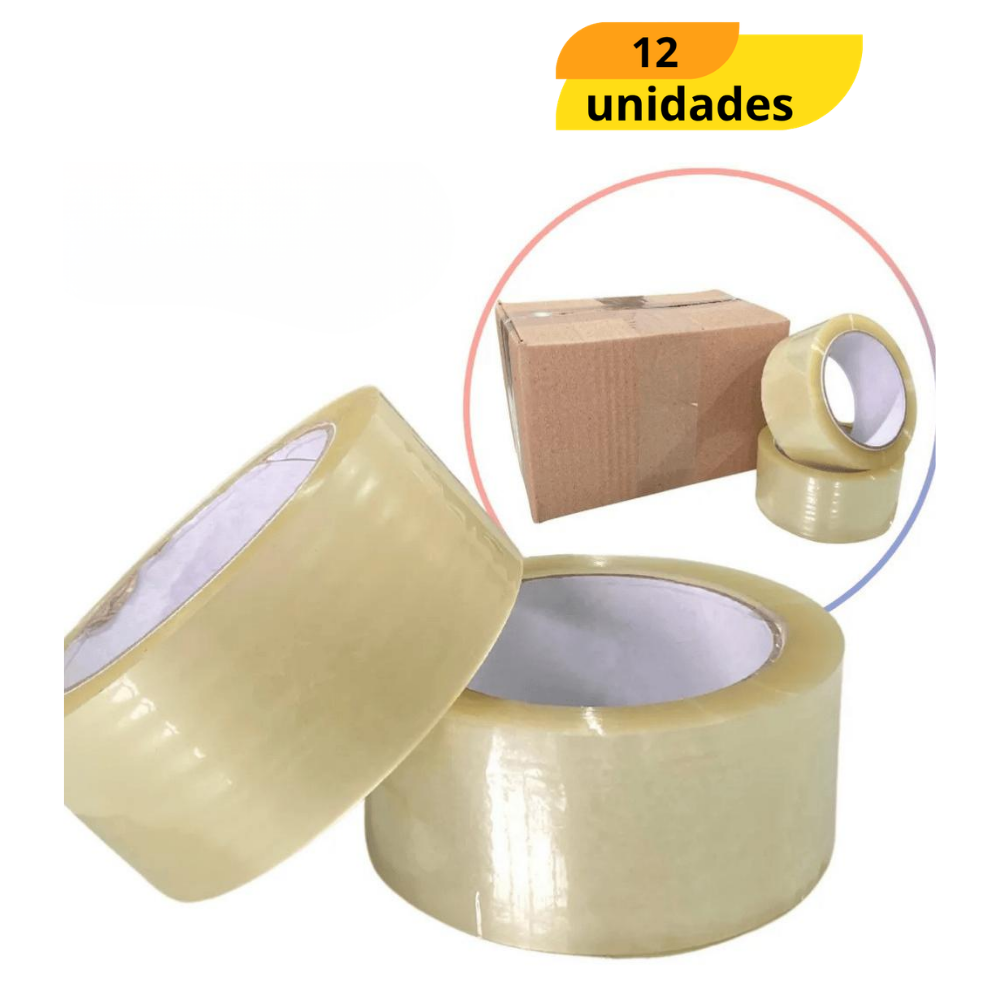 Fita Adesiva Transparente 48Mm X 40M Yins - Cx 12 Unidades