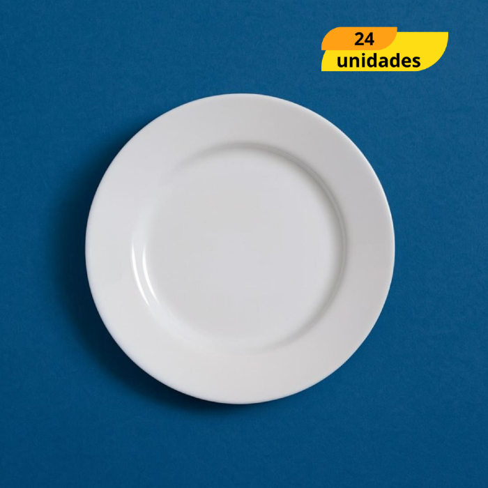 Prato Opaline Sobremesa Nadir - Cx 24 Unidades