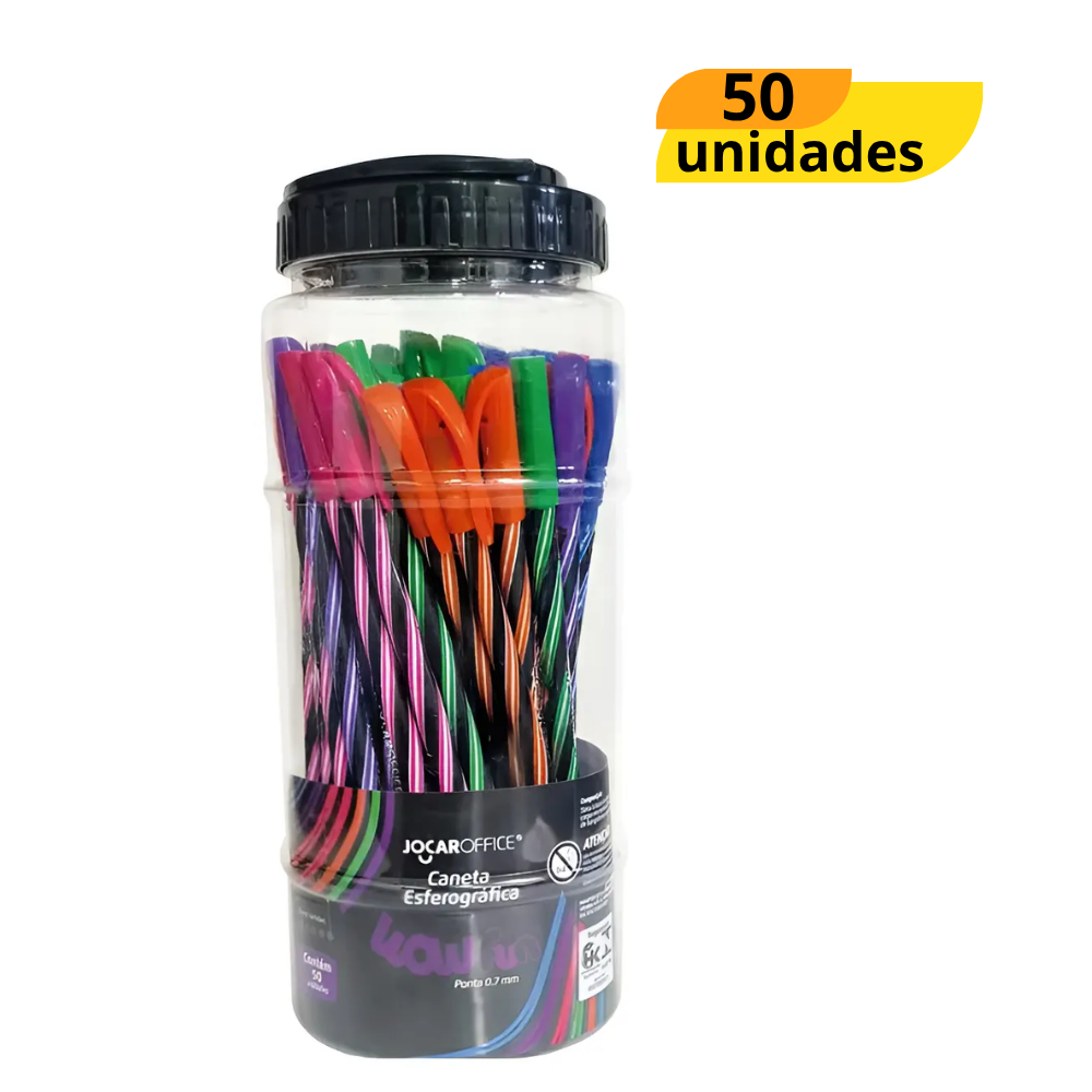 Caneta Esf 0,7 Colorida - Cx 50 Unidades