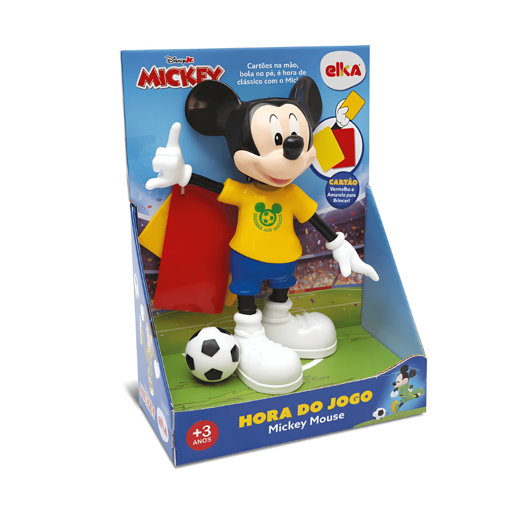 Mickey Hora do Jogo com Bola e Cartões Disney Elka