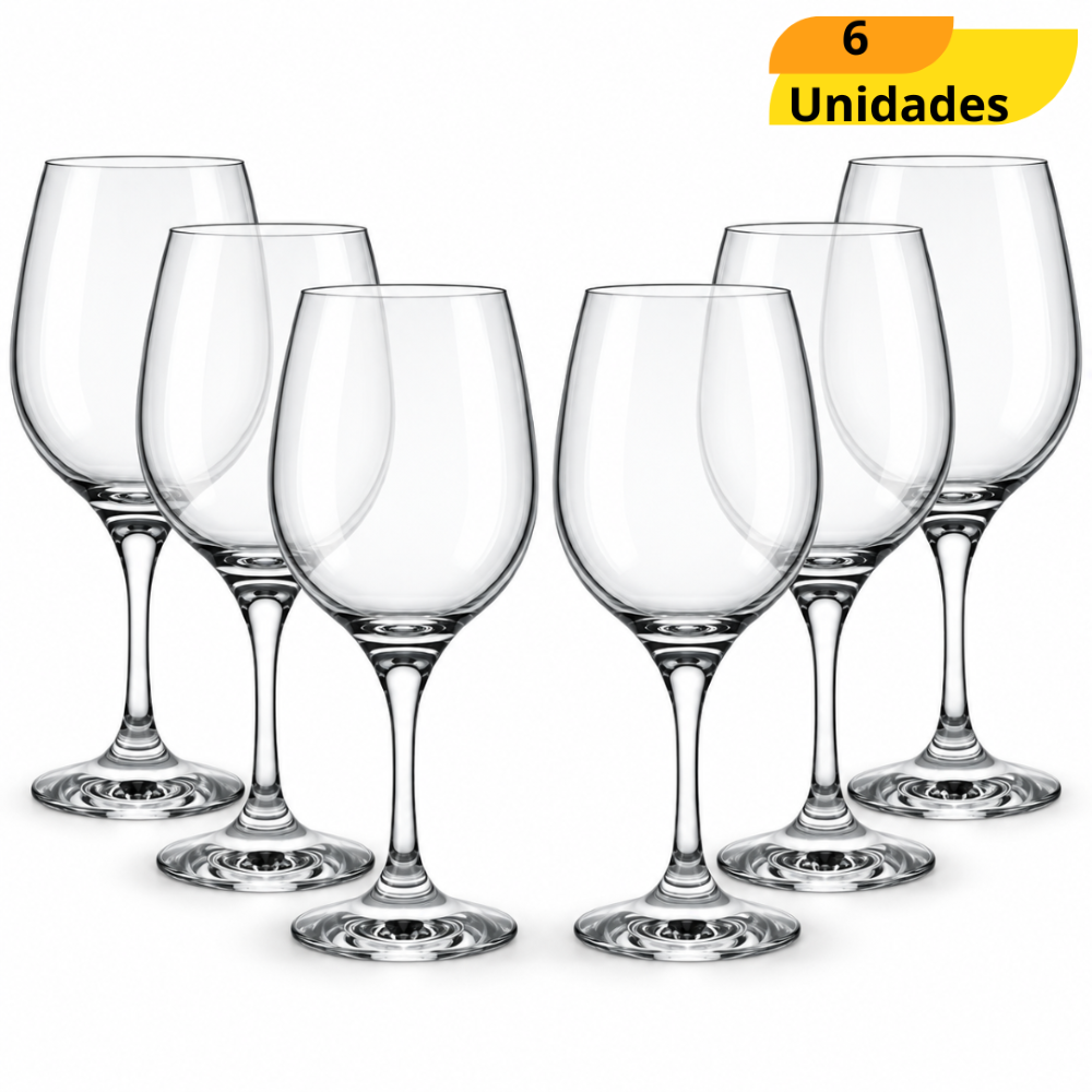 Taca Barone Vinho 600Ml Nadir - Cx 6 Unidades