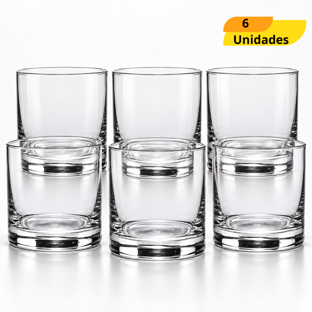 Copo Cylinder Rocks 320Ml Nadir - Cx 6 Unidades