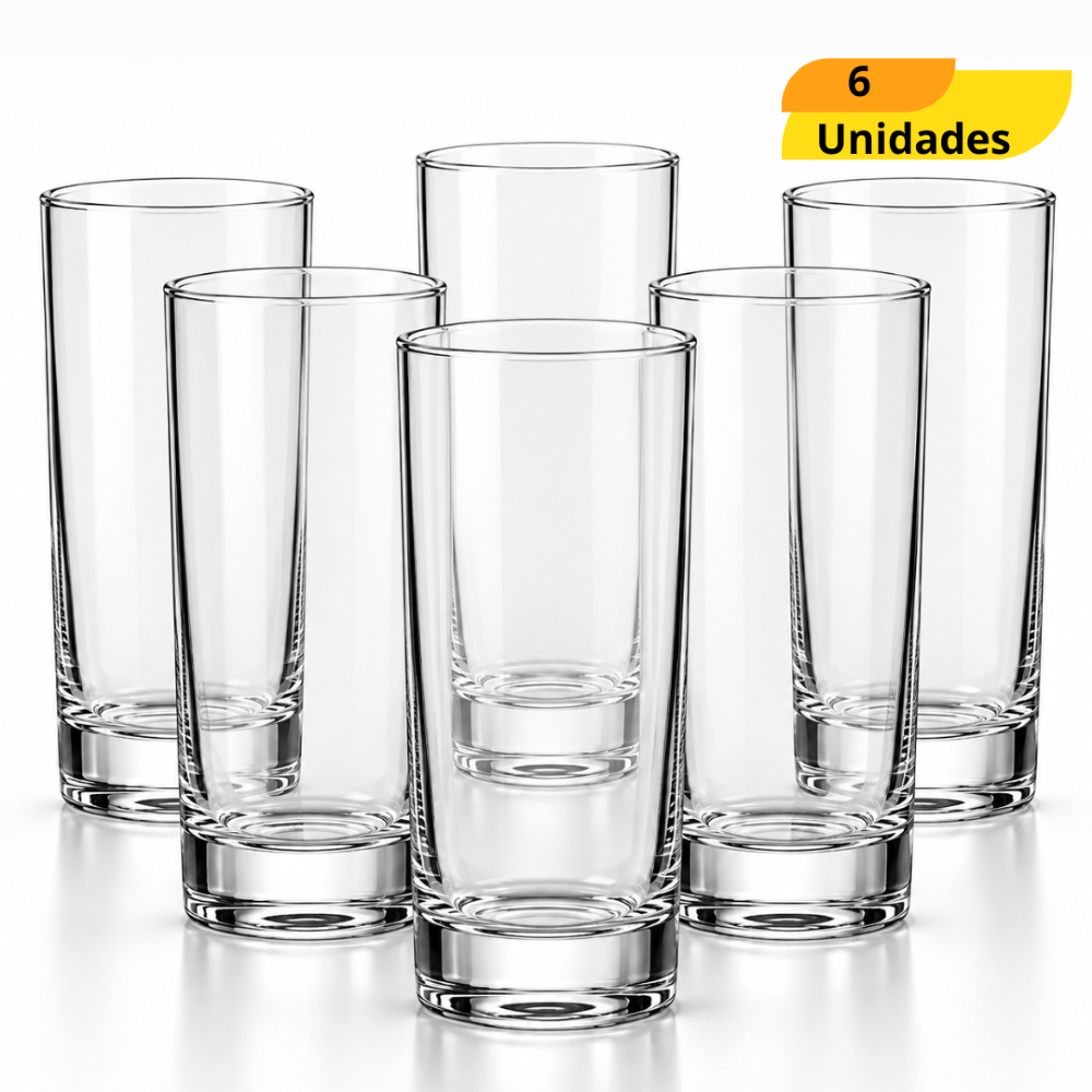 Copo Cylinder Tubo 320Ml  - Cx 6 Unidades