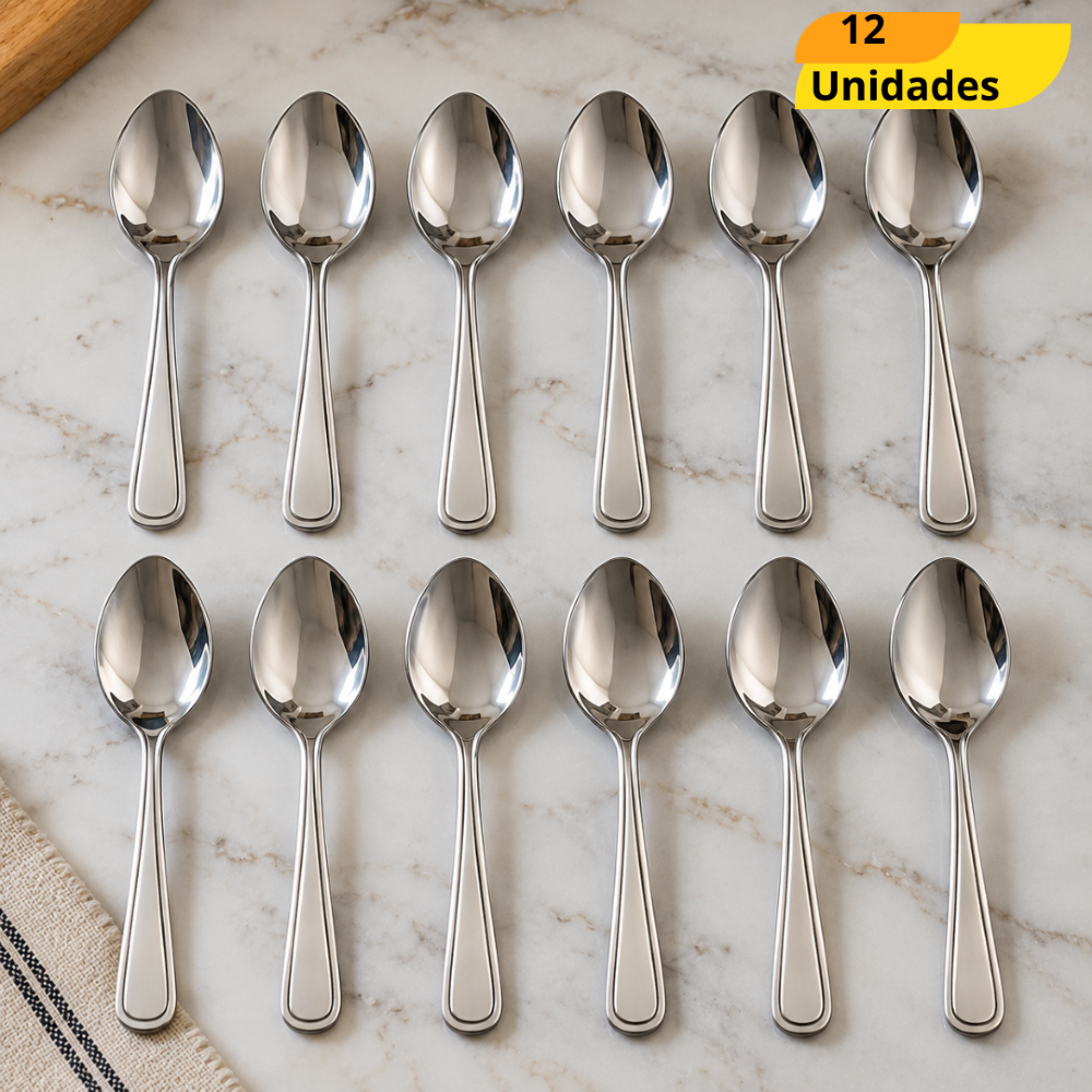 Colher De Cafe Oriente Original Line  - Cx 12 Unidades
