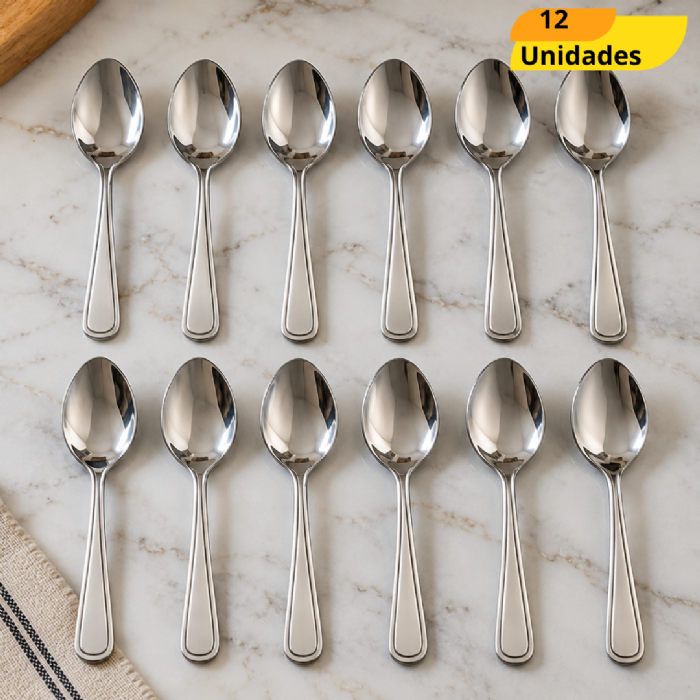 Colher De Cafe Oriente Original Line  - Cx 12 Unidades