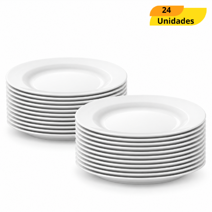 Prato Opaline Sobremesa Nadir - Cx 24 Unidades