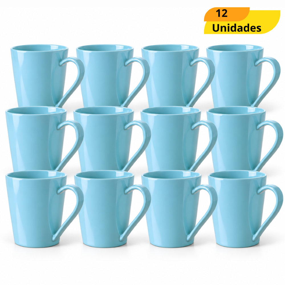 Caneca Tulipa 250Ml Azul Rr  - Cx 12 Unidades