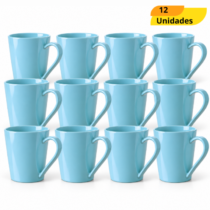 Caneca Tulipa 250Ml Azul Rr  - Cx 12 Unidades