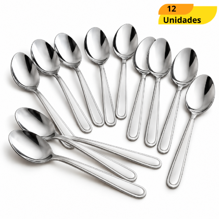 Colher De Mesa Recife Inox Chazak - Cx 12 Unidades