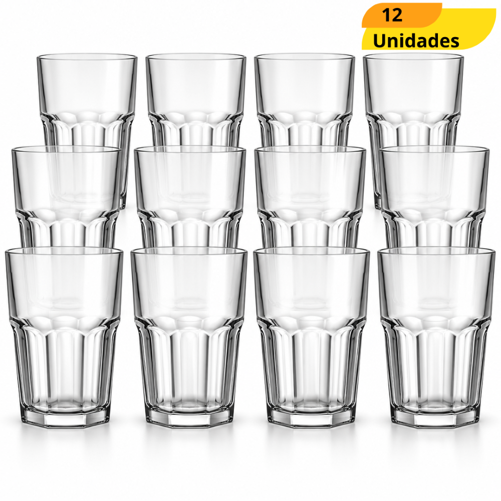 Copo Bristol Suco 520Ml - Cx 12 Unidades