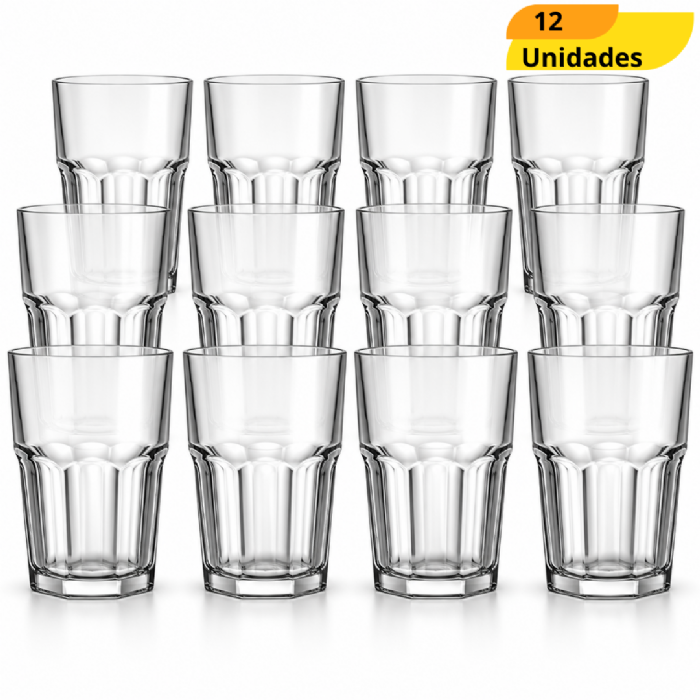 Copo Bristol Suco 520Ml - Cx 12 Unidades
