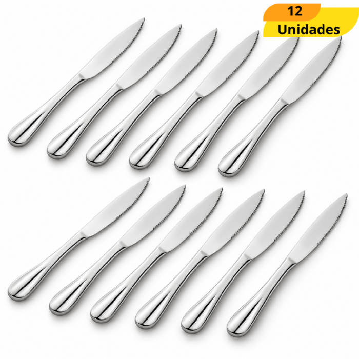 Faca De Churrasco Chazak - Cx 12 Unidades