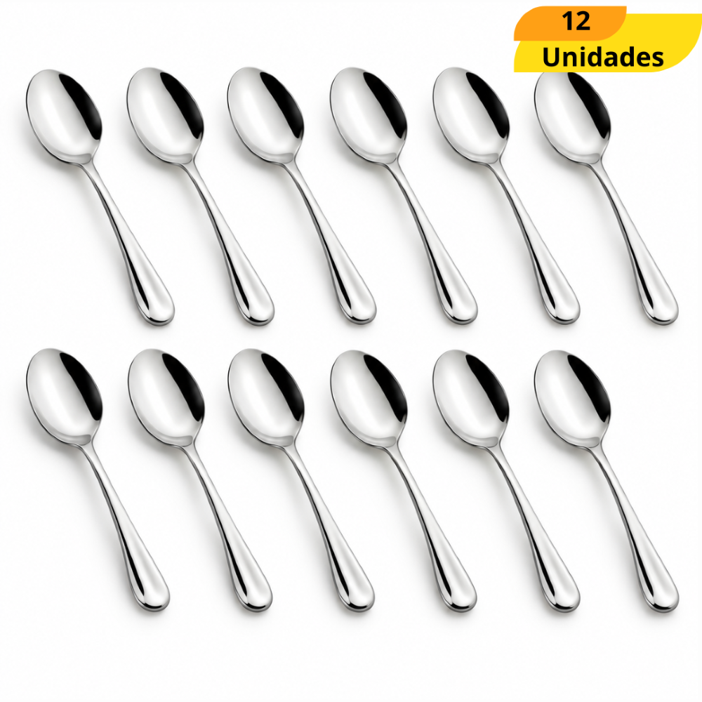 Colher De Mesa Em Aco Chazak  - Cx 12 Unidades