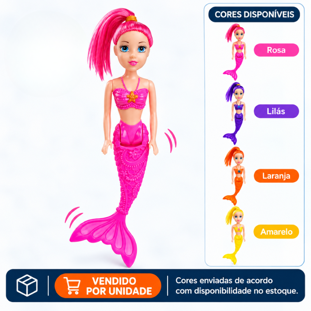 Boneca Sereia Mágica Arktoys