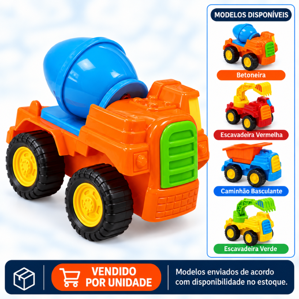 Carrinhos de Construção de Fricção Bee Toys