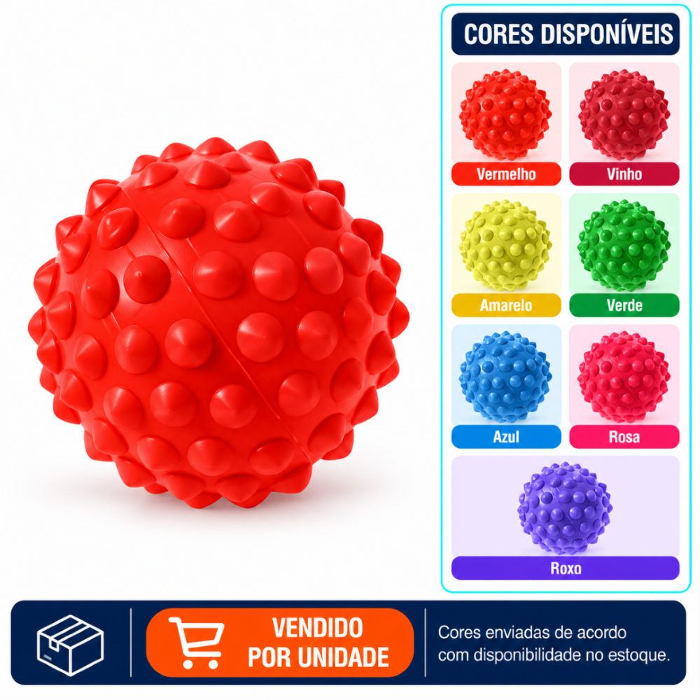 Bola Cravo Pequena Para Fisioterapia Lider