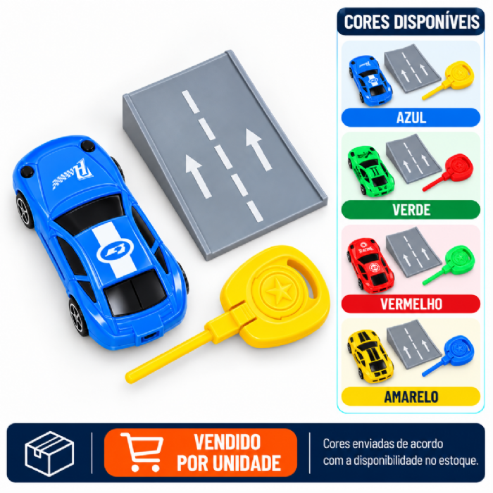 Carro com Impulsionador e Rampa ArkToys
