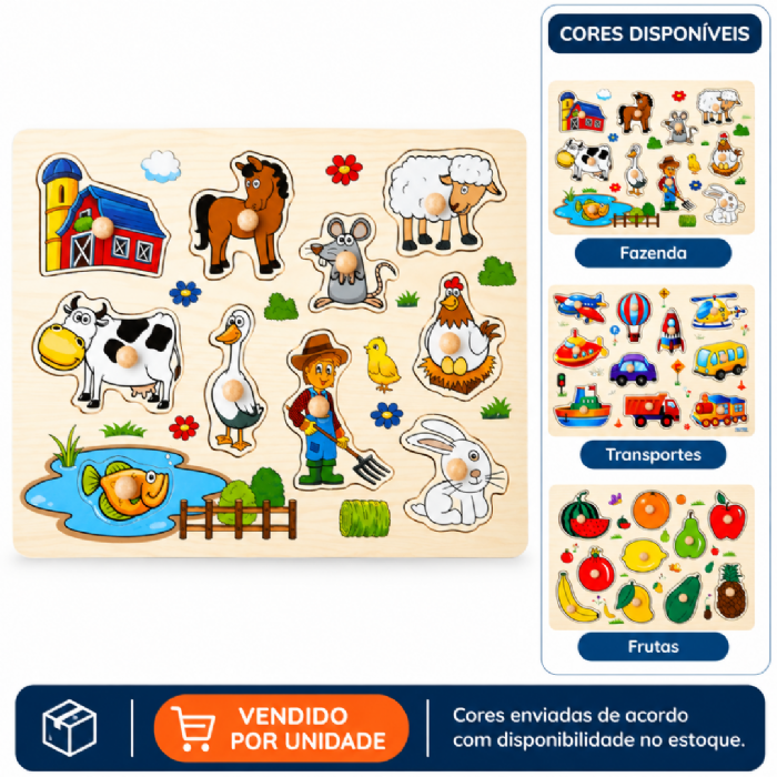 Brinquedo de Madeira Encaixe Arktoys