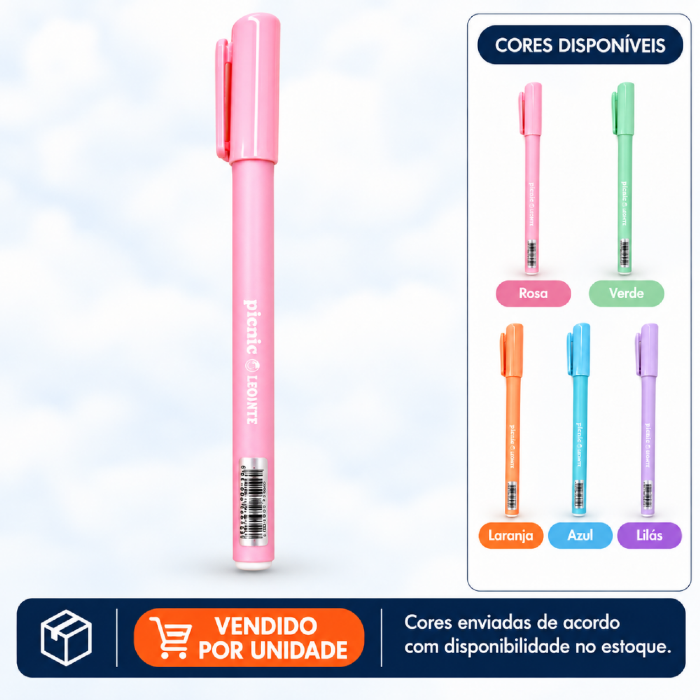 Caneta Esferográfica Cores Pastéis Leo E Leo