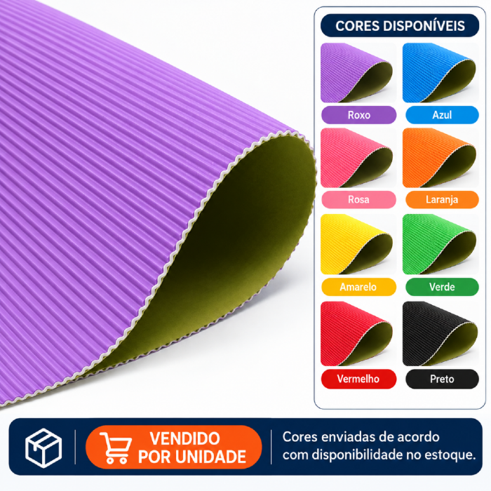 Papel Microondulado 50X80 Colorido Vmp