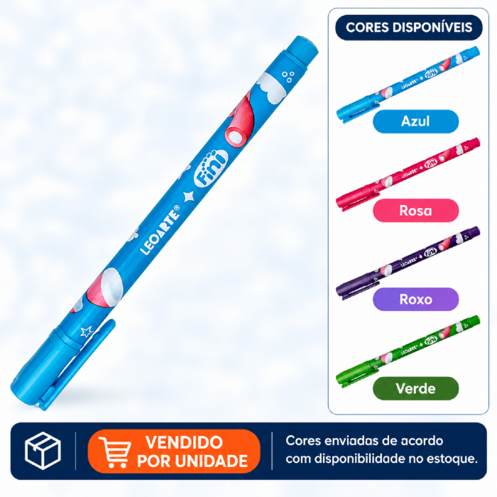 Caneta Gel Fini Leo&Leo