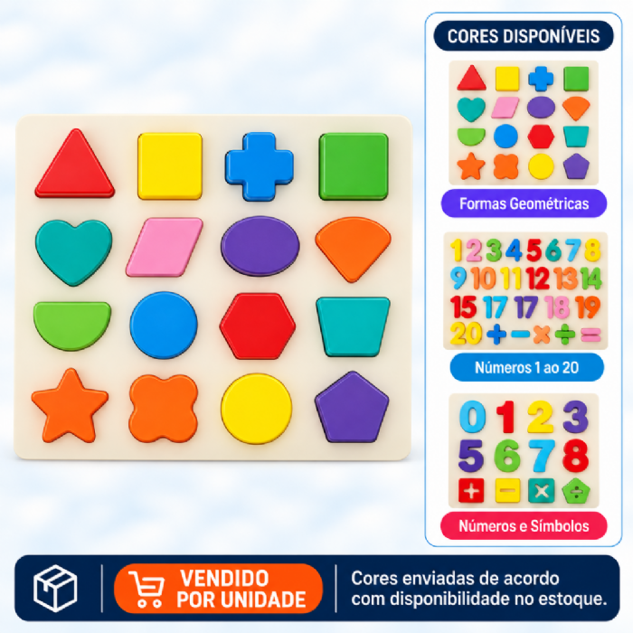 Brinquedo De Madeira Números E Arktoys