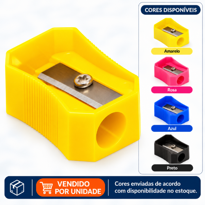 Apontador Plástico Sortido Yins