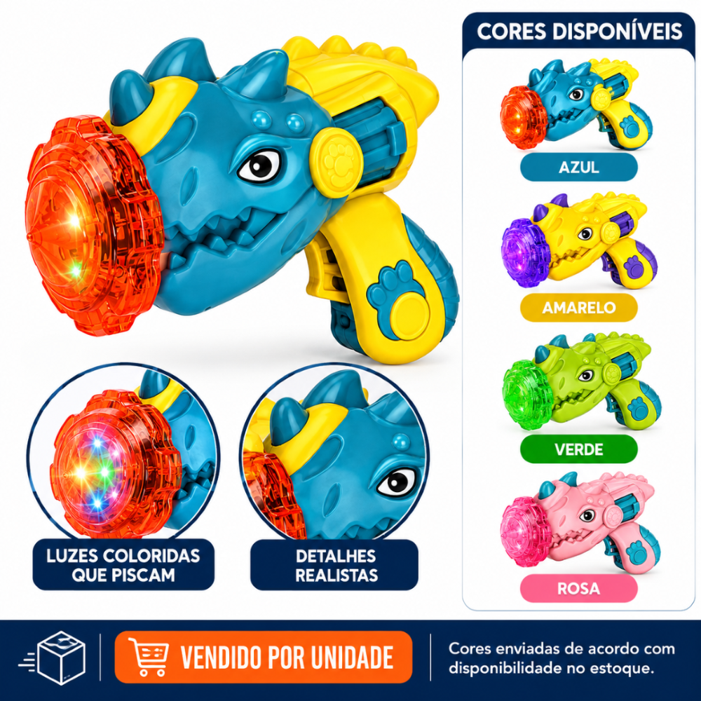 Lançador Gyro UFO Dinossauro Cores Sortidas For Kids