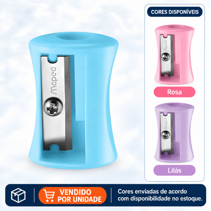 Apontador Vivo 1 Furo Tons Pastéis Maped
