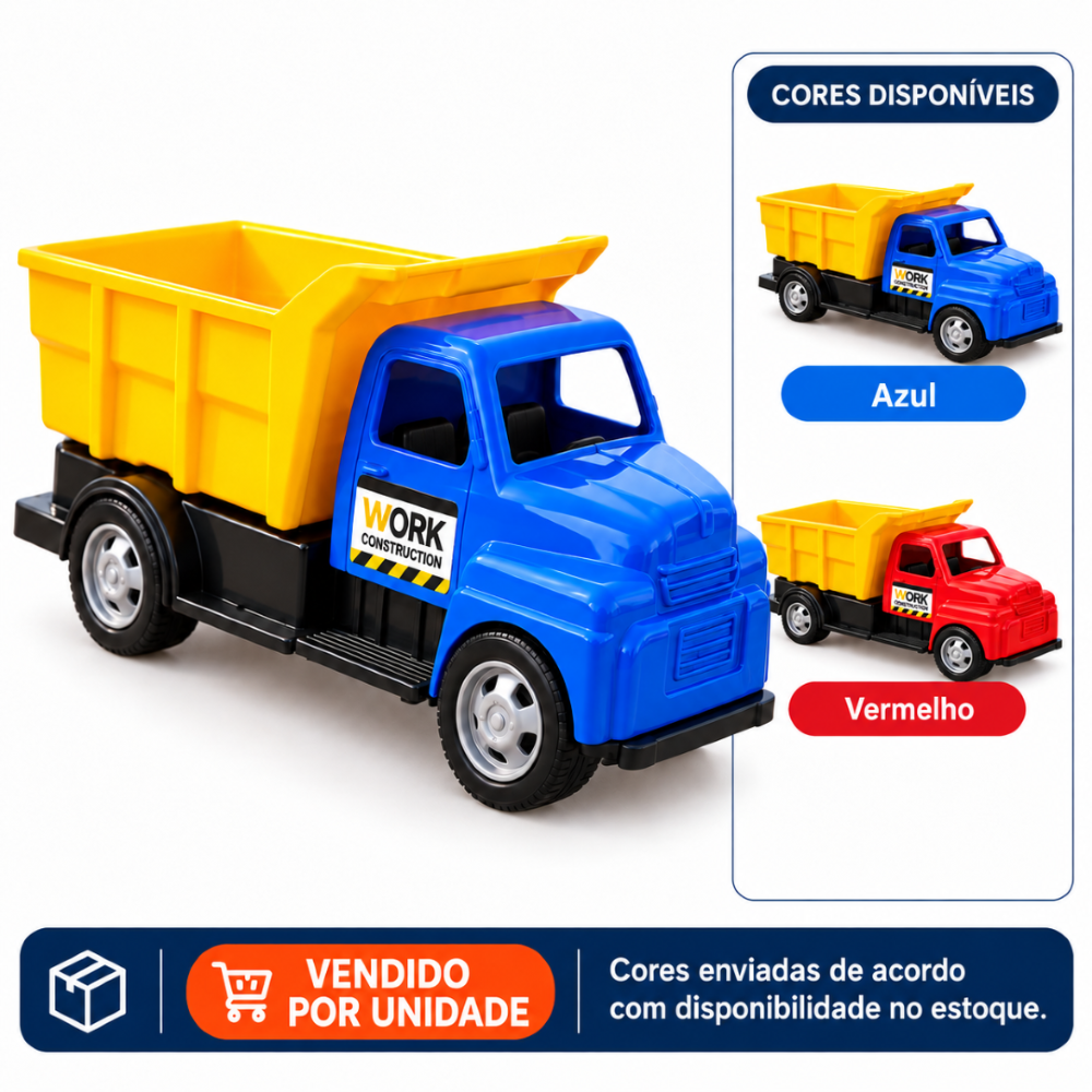 Caminhão Horangr Classic Construction Work Orange Toys